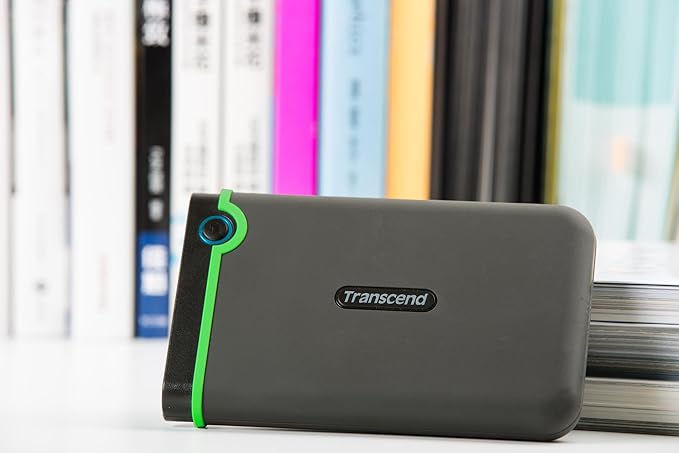 Transcend 1TB USB 3.1 Gen 1 StoreJet 25M3S SJ25M3S Rugged External Hard Drive TS1TSJ25M3SGrey