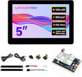 waveshare 5inch High-Brightness Touch Screen Compatible with Raspberry Pi 5/4B/3B/Zero/Zero W/Zero 2W/Pico/Pico W/Pico WH Supports Windows 11/10/8.1/8/7 and Jetson Nano Wide-Bezel Capacitive Touch