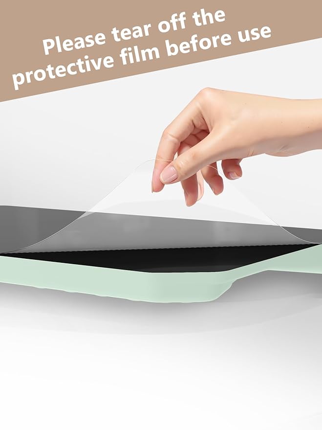 2-in-1 Ergonomic Keyboard Stand with Wrist Rest Comfy Keyboard Riser Holder with Massage Design Light Green