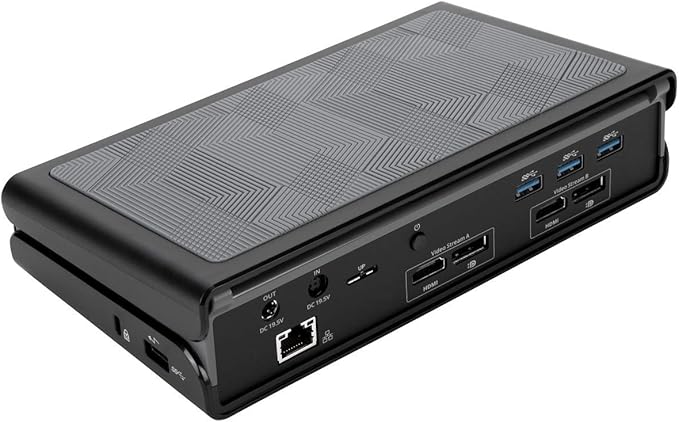 Targus Universal USB 3.0 Dual Video DV4K Laptop Docking Station with Charging Power &amp 5 USB 3.0 Ports for PC Mac &amp Android (DOCK177USZ)
