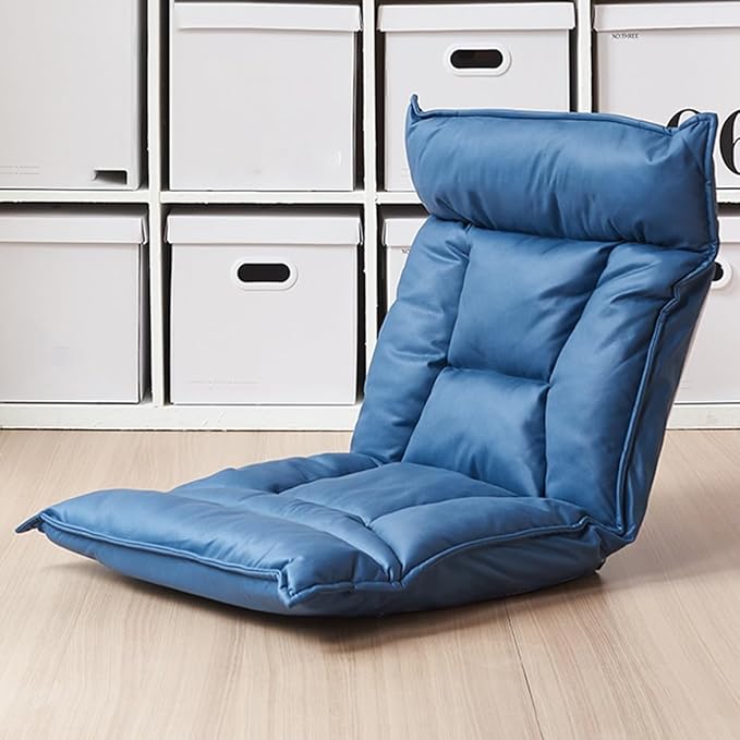 Floor Chair Floor Chair with Backrest Foldable Folding Sofa Chair Lazy Sofa Meditation Chair Window Chair Floor Chair Gaming Padded Sofa Bed Recliner Chair Floor Chairs for Adults (/Black)
