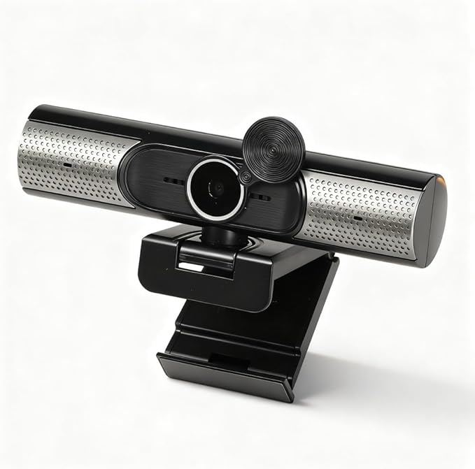 PC Webcam with Microphone 2K 30fps Auto Focus USB Computer Web Camera with Lens Cover - Wide Angle 90 Degree Plug and Play Ideal for Video Conference and Live Streaming