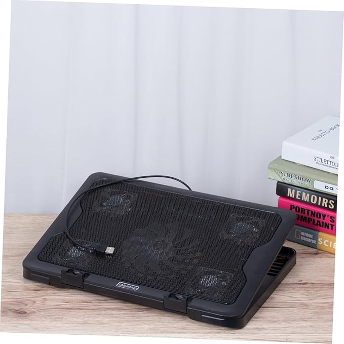 USB Powered Laptop Cooler Cooling Pad with Fans Heat Dissipation Stand for Notebooks Energy Saving Computer Cooling Pad with Easy Installation and Convenient USB Connection