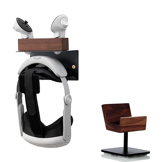 NIRVASH VR Headset Wall Mount Holder with Controller Holder