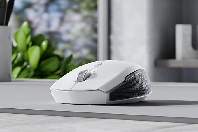 Razer Pro Click Mini Portable Wireless Mouse: Silent Tactile Mouse Clicks - Sleek &amp Compact Design - HyperScroll Technology - Productivity Dongle - Connect up to 4 Devices - 7 Programmable Butto