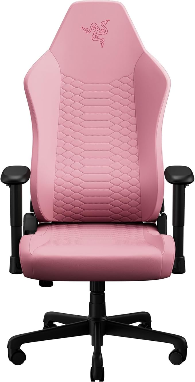 Razer Iskur V2 X NewGen Ergonomic Gaming Chair: Gen-2 EPU Leather with Cooltouch - Lumbar Support - Ultra-Wide Base - High Density Foam Cushions - Adjustable 152 Degree Recline - 2D Armrests - Quartz