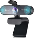 1080P Webcam with Microphone eMeet Nova AutoFocus HD Webcam 96°View Web Camera w/ 2 De-Noise Mics for Laptop/Desktop Plug &amp Play USB Streaming Computer Camera for Conference/Calling/Teaching/Ga