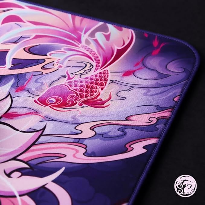 Mouse Pads EspTiger Tang Dao Chi Yu GEM (480 x 400 x 4mm) Standard Size Polyurethane Base Superior Control Performance Extra Thick Large Cloth Gaming Mousepad – Multi-Color Cat Design