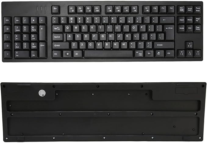Acogedor USB Wired Left Handed Keyboard with 2 USB Hub 109 Keys Ergonomic Keyboard with Left Hand Number Pad for Home Office