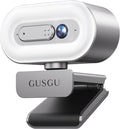 GUSGU G920 2K Quad HD Webcam for PC Auto Focus with Microphone &amp Light &amp Privacy Cover Web Camera for Desktop Computer/Laptop/MacBook USB Streaming Camera