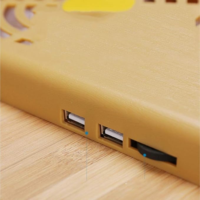 Computer Radiator Laptop Stand Cooling Pad Bamboo Laptop Cooler Pad Laptop Desk Laptop Table with Tilting Angles for Notebooks (Size : FT3017)