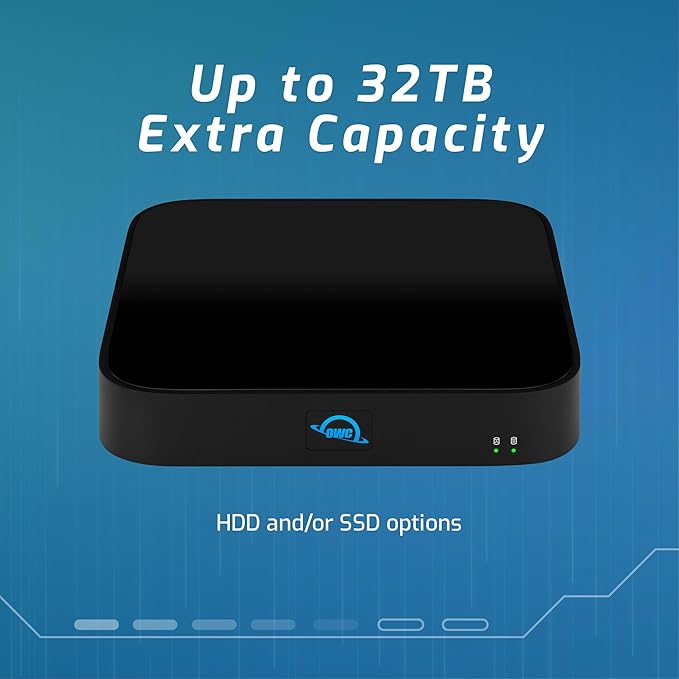OWC (Enclosure only miniStack STX Upgradeable Expansion Solution and Thunderbolt Hub/Mini Dock with 3 Extra TB4 Ports. for Mac Studio Mac mini and Other Devices. Matte Black