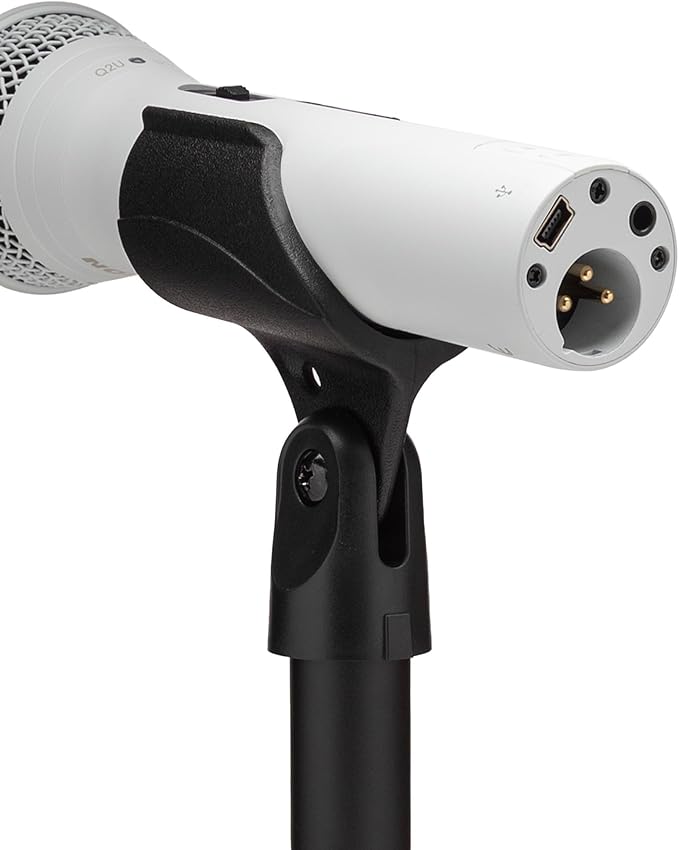 Samson Q2U Handheld Dynamic USB Microphone Recording and Podcasting Pack (White)