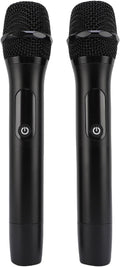 Dynamic Mic for Singing System with DSP Frequency Locking 96dB Signal to Noise Ratio and Dual Cordless Mics for Sound Cards/Mixers for Karaoke