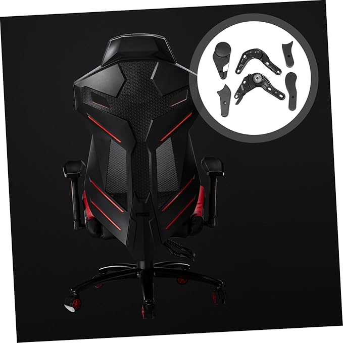 KICHOUSE 6pcs Multi-Angle Chair Adjusters E-Sports Chair Regulators for Gaming Accessories for Enhanced Comfort and Stability