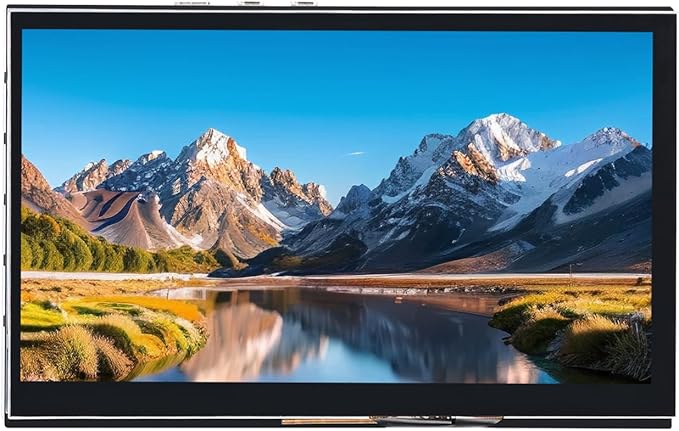 7inch HDMI Display TFT Capacitive Touchscreen 1024×600 Resolution Compatible with Raspberry Pi Jetson Nano Windows 5-Point Multi-Touch Stereo Speakers Audio Jack &amp OSD Controls
