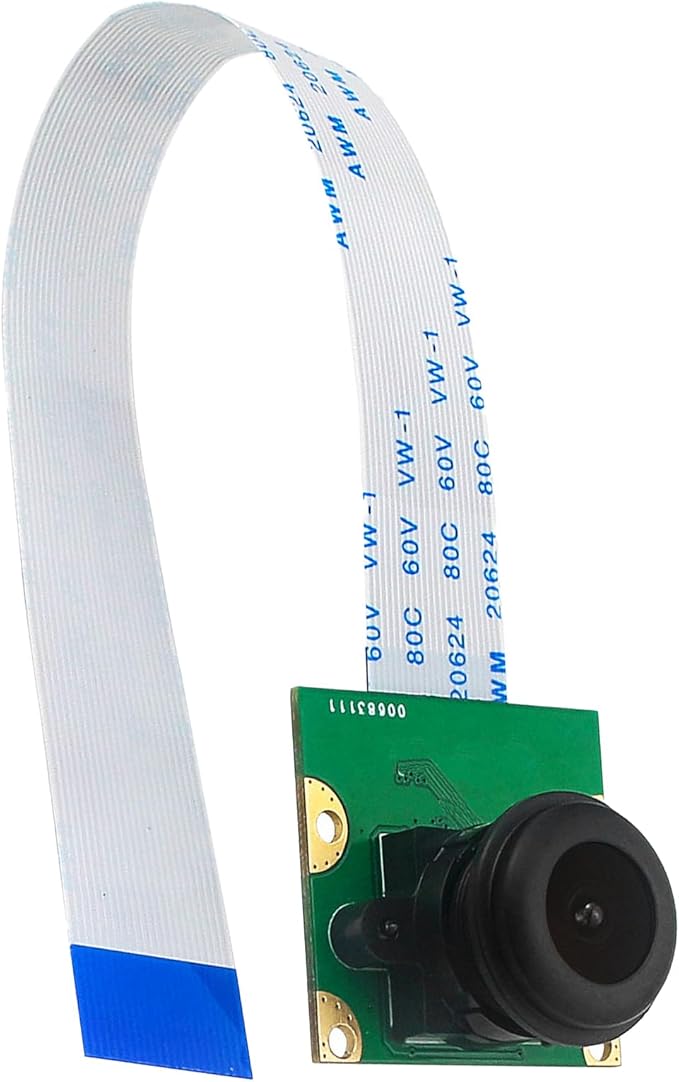 Cameras ModuleHighly Definition 8MP Camera Module 77/130/200 Degree Camera Module for RPi 5 Webcam IMX219 with Ribbon Cable Webcam（B#2