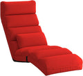 Floor Seating Adjustable Head Waist and Legs Foldable Floor Lazy Sofa with Pillow No Need to Assemble Gaming Chair Floor for Home Office Reading(Red)