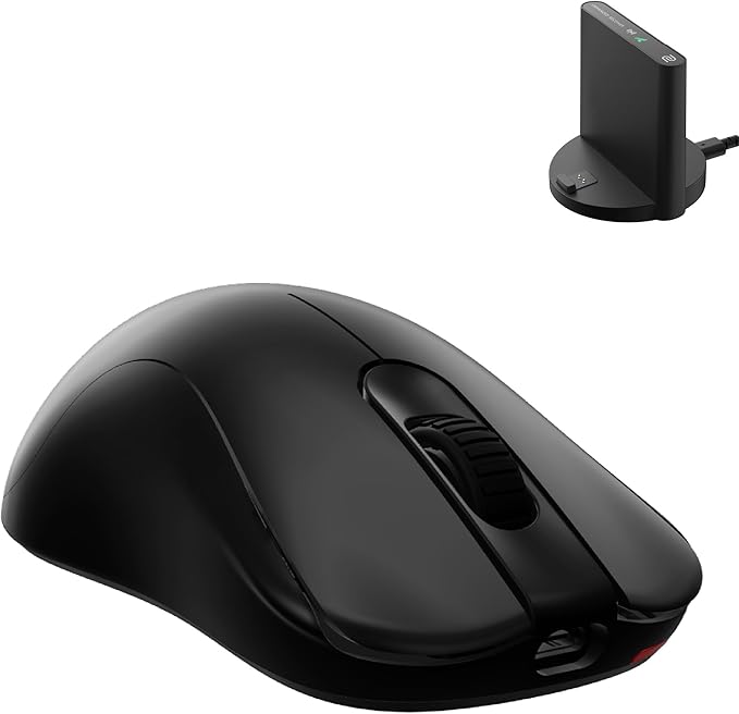BenQ Zowie ZA13-DW 4K Wireless Mouse for Esports Sports Science 4K Enhanced Receiver 65g Symmetrical Driverless 3950 Sensor 4K Polling Rate