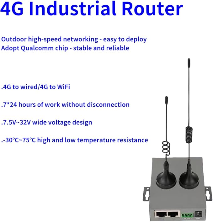 ZR2000 Series 4G Industrial Compact Router ZR2721 4G LTE with Two Ethernet Ports and Serial Port (Australia/New Zealand)