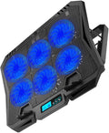 Laptop Cooling Pad 15.6-inch Quiet Fan Cooler Stand with Adjustable Speed and Blue Light Portable Laptop Cooler Stand for Gaming and Office Use