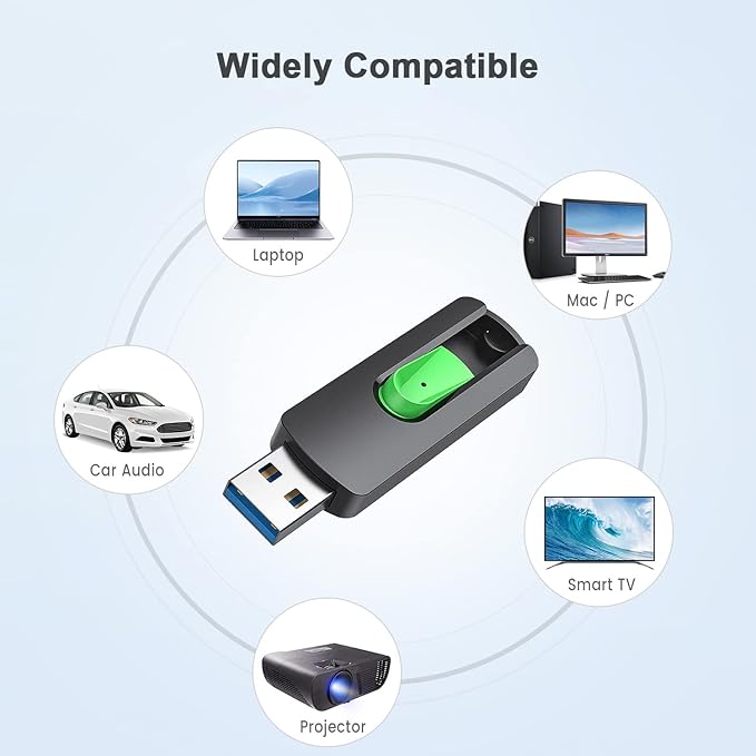 Aiibe 128GB USB Flash Drive USB Drive 128GB USB 3.1 Thumb Drive Memory Stick Zip Drive Backup Jump Drive 128G for PC Laptop