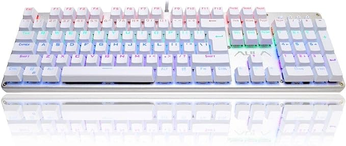 AULA Unicorn Backlit Mechanical Keyboard with Multi-color LED Illuminated Gaming Computer Keyboard F2010