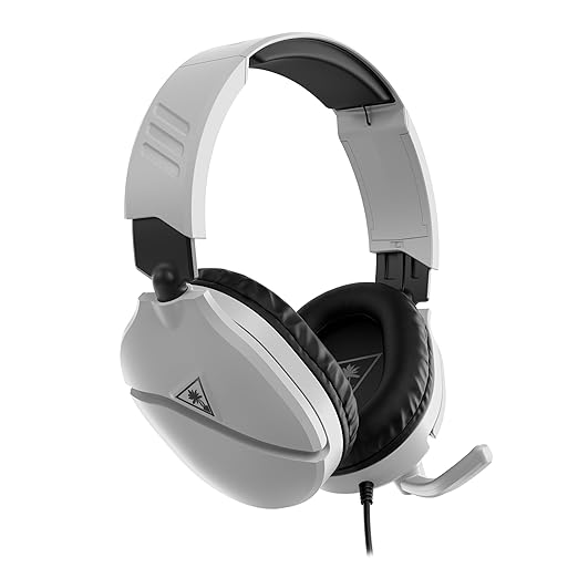 Turtle Beach Recon 70 Multiplatform Gaming Headset for PS5 PS4 Xbox Series X|S Xbox One PC &amp Mobile w/ 3.5mm Wired Connection - Flip-to-Mute Mic 40mm Speakers Lightweight Design White