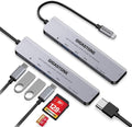 【USB C Hub】【2-Pack】 Gigastone Multiport Adapter 7-in-1 USB C Docking Station with 4K HDMI 100W Power Delivery USB-C&amp 2 USB 3.0 SD&ampMicroSD Reader for MacBook Air/Pro Chromebook Zenbook S