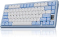 Mechanical Keyboard Chilkey ND75 LP Wireless Gaming Keyboard with LCD Screen Bluetooth 5.3/2.4G/USB-C Hot Swappable Per-Key RGB Custom Thin Front Wrist Rest Full-Aluminum PC/Mac Support