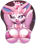 Ergonomic 3D Mouse Pad with Wrist Rest Oppai Mousepad Furry Anthro Anime Manga Kawaii Pad Easy Typing &amp Pain Relief Non-Slip Gaming for Office &amp Home