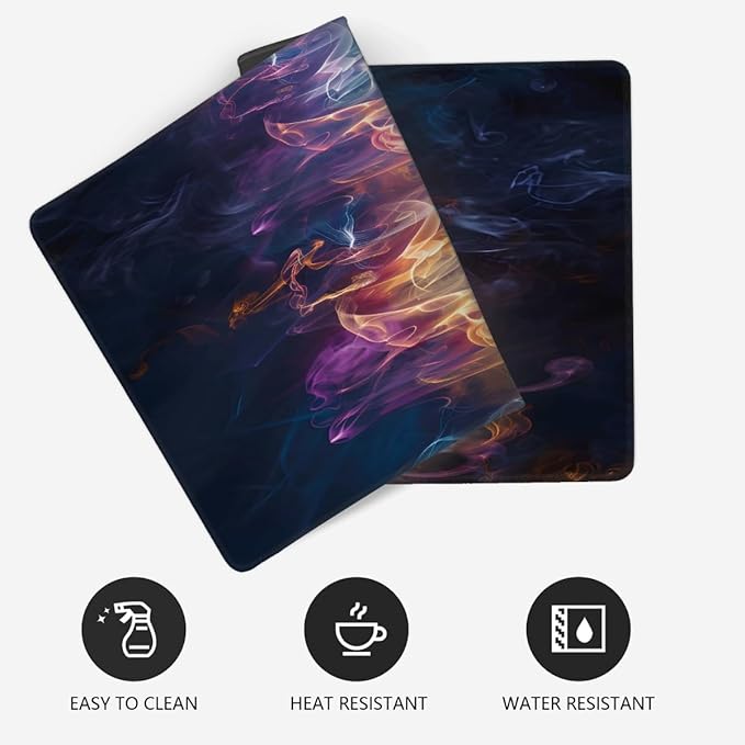 Galaxy Color Cloud Large Mouse Pad Gaming Mousepad Desk Mat for Desktop Computer Keyboard Waterproof Mouse Mat Desk Pad with Non-Slip Base for Game School Office Home 35.4 x 15.7