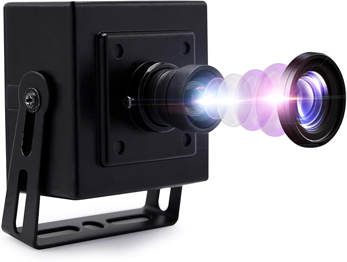 13 Megapixel USB Camera No Distortion Fixed Focus Webcam with Aluminum Case HD Webcamera MJPEG 15fps 3840x2880 Sony IMX214 Sensor USB with Camera for Computer PC Laptop DesktopSupport Most OS
