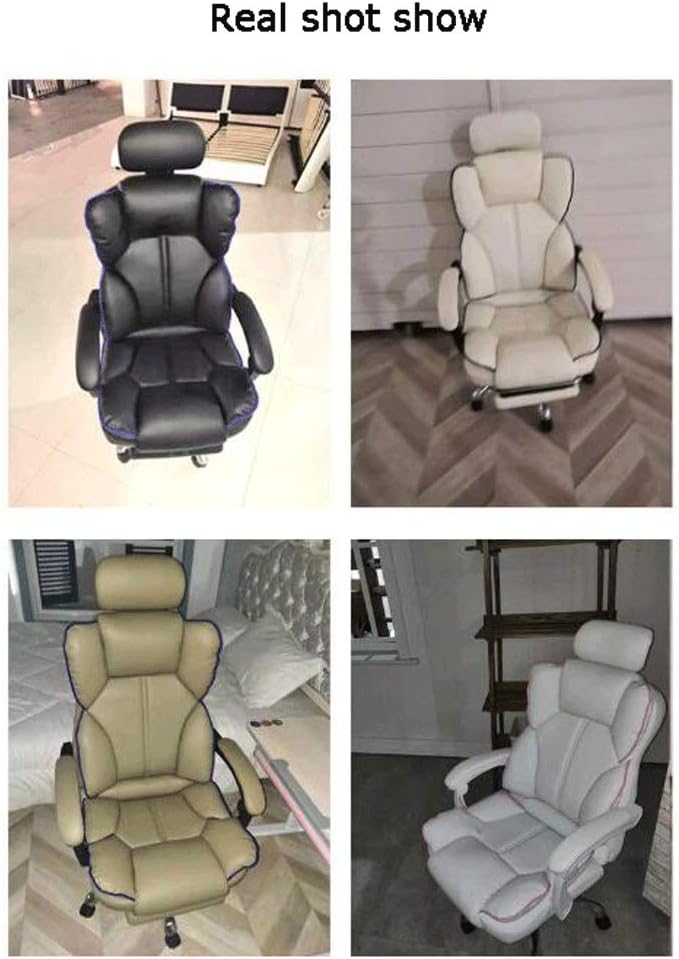 YYDS Chair Reclining Esports Chair Office Boss Chair Luxury Ergonomic Computer Gaming Chair Household Armchair with Footrest Ergonomically (Color : Black Size : Nylon feet)