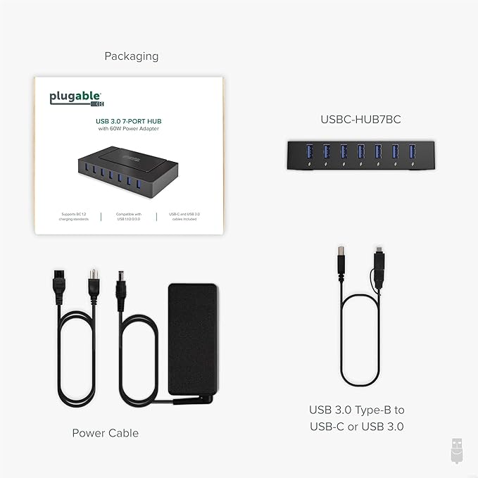 7Port USBC/3.0 Powered Hub