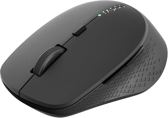Rapoo Wireless Mouse M300G Multi-Device Wireless Mouse Computer USB Mouse Portable Silent Mouse Optical Mouse with 6 Buttons 1AA Battery 4 DPI Ergonomics Mouse for PC/Laptop/Office