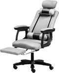 Office High Back Office Chair Gaming Chair Adjustable Office Chair Rotating Video Game Chair Computer Chair Mesh Work Chair Chair (Size:Gray)