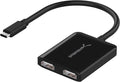 SABRENT USB Type C Dual HDMI Adapter [Supports Up to Two 4K 30Hz Monitors Compatible with Windows Systems Only] (DA-UCDH)