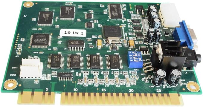 BLEE Classical Arcade Board 19 in 1 Arcade PCB Jamma Board Horizontal Jamma Multi Game CGA VGA Output