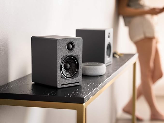 Audioengine A1 Wireless Computer Speakers - 60 W Bluetooth Desktop PC Computer Speakers - Gaming Music and More