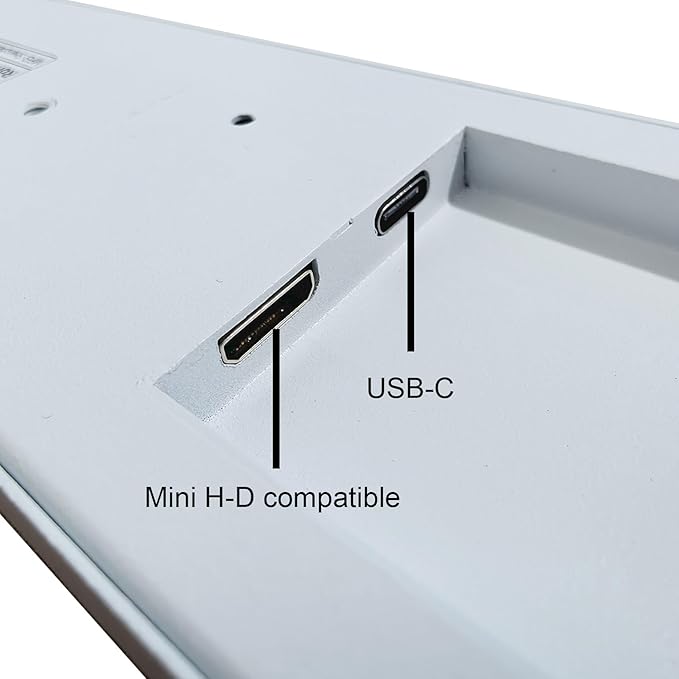 VSDISPLAY 9.1 Inch 462x1920 LCD Monitor Small Stretched Bar Display for D32 Computer PC Case Infront Screen CPU GPU RAM Temperature DataWhite