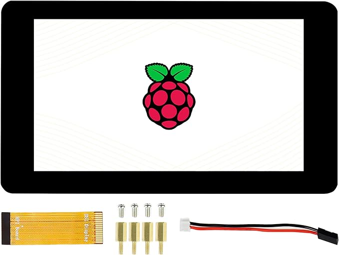 waveshare 7inch DSI LCD 800×480 for Raspberry Pi 4B/3B+/3A+/3B/2B /B+/A+ and Compute Module 4/3+/3 800×480 Capacitive Touch Screen Monitor