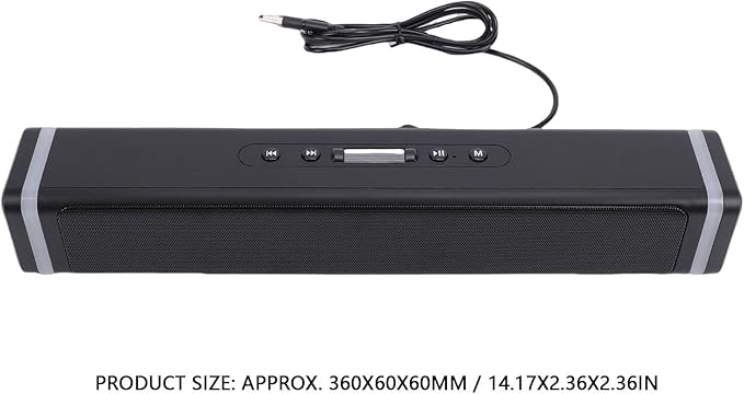 Computer Speaker PC USB Powered Laptop Stereo Speaker with RGB Light for Gaming Music