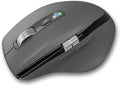Wireless Side Scroll Mouse with Multi-Device Ergonomic Computer Mice with Smart Flying Scroll Quiet Click 4-Level DPI for Computer Laptop iPad Tablet MacBook (Grey)