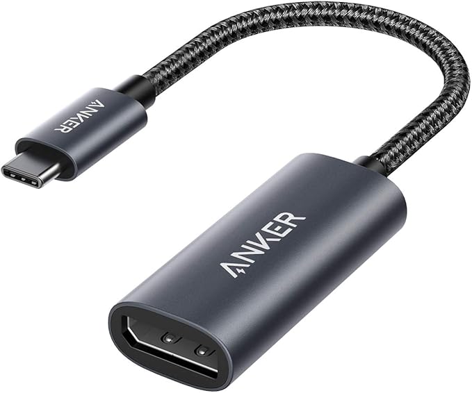 Anker USB C to DisplayPort Adapter for Home Office (4K@60Hz) PowerExpand+ Aluminum Portable USB C Adapter for MacBook Pro MacBook Air iPad Pro XPS 15/13 Spectre Surface and More