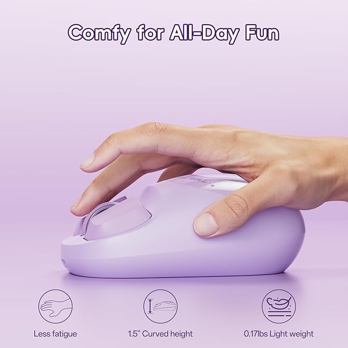 My Little Pony Wireless Mouse - Twilight Sparkle Edition 3D Character Design Silent Click Mouse with 1600 DPI Dual-Mode (2.4GHz/Bluetooth) Ergonomic for Mac/Windows