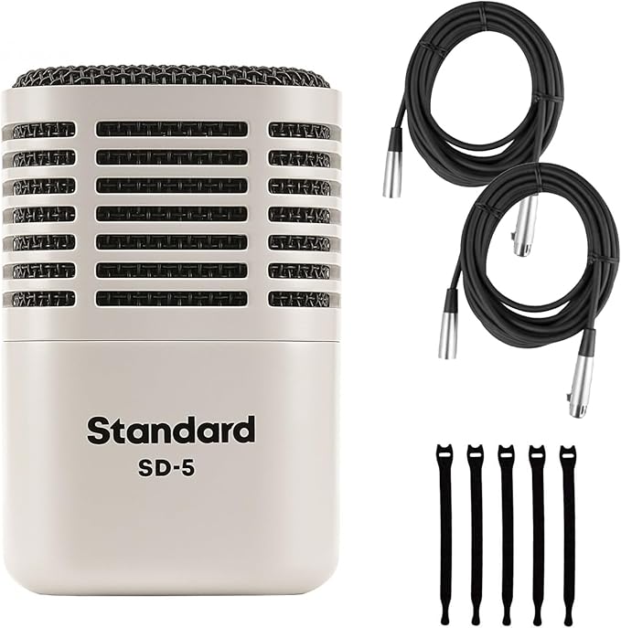 Briskdrop Universal Audio SD-5 Dynamic Microphone - Bundle with 2 XLR Cables and 5 Cable Ties