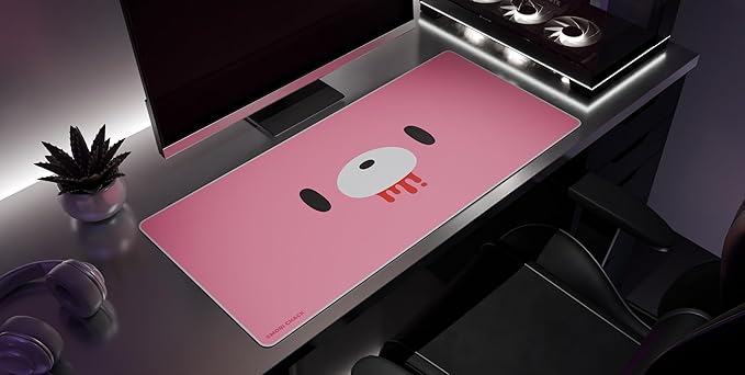 Stare Bear - Gloomy Bear Gaming Desk Mat – Large Extended Mouse &amp Keyboard Pad