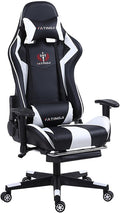 JSWHYBD Gaming Chair with Foot Rest Computer Chair E-Sports Chair Three-Level Explosion-Proof Gas Pole Large Angle Latex Recliner Suitable for Home Office Game Live Streaming Internet Cafe Game Room