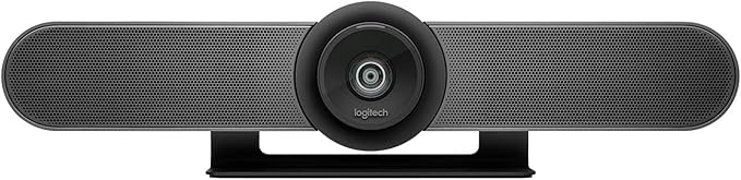 Logitech MeetUp Video Conferencing System Ultra HD 4K/1080p/720p 3 Microphones/Adjustable Speakers Wide Field of View 120° PC/Mac/Laptop/MacBook/Tablet - Black